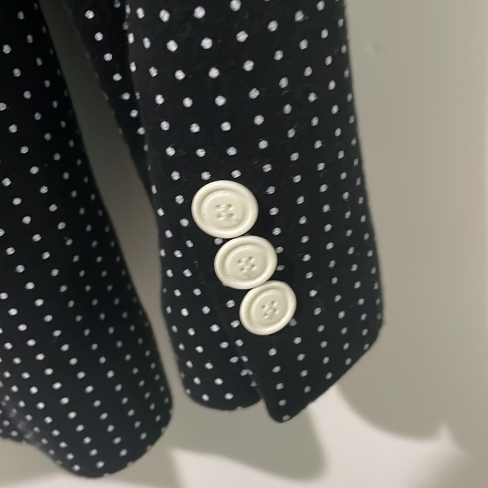 Y-3 Adidas Yohji Yamamoto mens polka dot cotton blazer - Picture 4 of 13